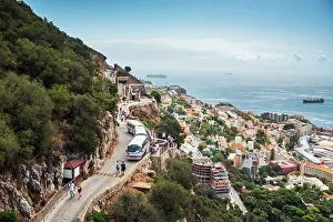 Visitor Attraction Prints: Old Queen's Road on Rock of Gibraltar