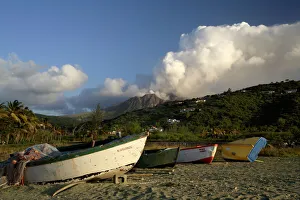 Images Dated 12th January 2000: Old road bay beach and volcano