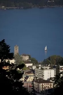 Images Dated 26th August 2010: Old Romanesque church, Locarno, Lake Maggiore, Canton Tessin, Switzerland, Europe