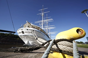 Masts Prints: Old sailing ship, the Soumen Joutsen, Aura River, Maritime Museum, Forum Marinum