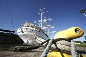 Images Dated 17th June 2009: Old sailing ship, the Soumen Joutsen, Aura River, Maritime Museum, Forum Marinum