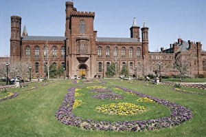 Washington Dc Prints: Old Smithsonian Institute, Washington D