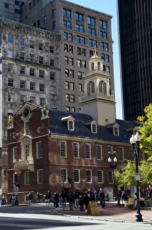 Boston Prints: Old State House, Boston, Massachusetts, New England, United States of America