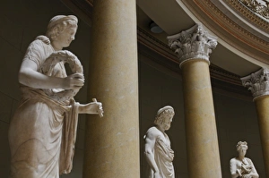 Egyptian Museum Prints: Old statues in the Egyptian Museum, Berlin, Germany, Europe