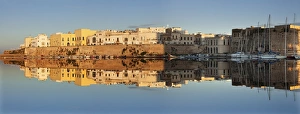 Gallipoli Prints: Old town with castle and harbour at sunrise