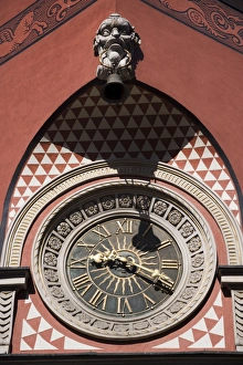Warsaw Prints: Old Town clock