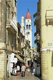 Images Dated 10th April 2008: Old Town, Corfu Town, Corfu, Ionian Islands, Greek Islands, Greece, Europe