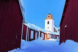 Old town of Gammelstad, UNESCO World Heritage Site, Lulea, Norrbotten, Norrland, Swedish Lapland, Sweden, Scandinavia