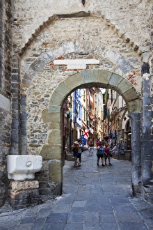 Town Gates Prints: Old Town Gate at Porto Venere, Cinque Terre