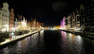 Canals Prints: The old town of Gdansk, a city on the Baltic coast, Poland