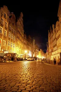 Cobbled Prints: The old town of Gdansk, a city on the Baltic coast, Poland