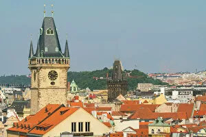 What's New: Old Town Hall Tower and Powder Tower, UNESCO World Heritage Site, Prague, Bohemia