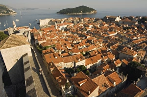 Old Town houses, city walls, Lokrum Island, Dubrovnik, UNESCO World Heritage