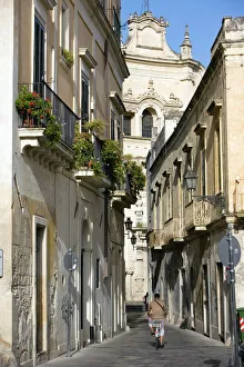 Enjoying Prints: Old town, Lecce, Lecce province, Puglia, Italy, Europe