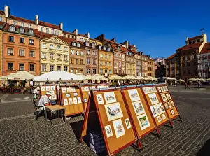 Warsaw Prints: Old Town Market Place, Warsaw, Masovian Voivodeship, Poland, Europe