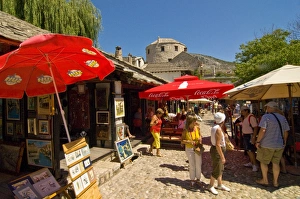 Images Dated 10th August 2008: The old town of Mostar, UNESCO World Heritage Site, Bosnia-Herzegovina, Europe