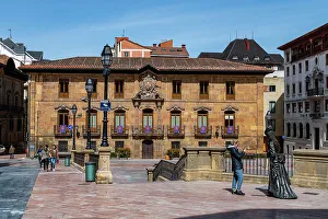 Asturias Prints: Old town, Oviedo, UNESCO World Heritage Site, Asturias, Spain, Europe