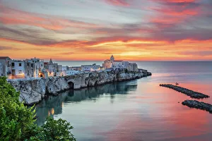 Puglia Prints: The old town on the promontory at sunrise