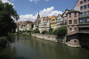 Baden Wurttemberg Prints: Old town and River Neckar