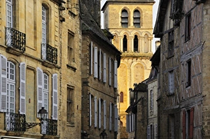 Aquitaine Prints: Old town of Sarlat-la-Caneda, Aquitaine, France, Europe