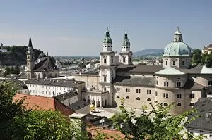 Images Dated 11th July 2010: Old Town seen from fortress Hohensalzburg, Salzburg, Austria, Europe