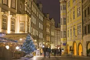 Old Town Square at Christmas time, Prague, Czech Republic, Europe