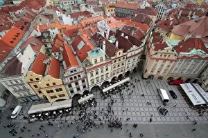 Images Dated 1st April 2011: Old Town Square, UNESCO World Heritage Site, Prague, Czech Republic, Europe