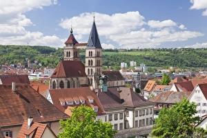 Esslingen Am Neckar Prints: Old Town with St. Dionysius church (Stadtkirche St)