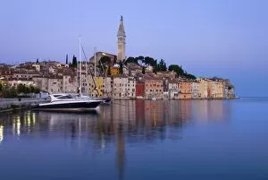 Images Dated 11th May 2007: Old Town and St. Euphemias Church at dawn, Rovinj, Istria, Croatia, Adriatic, Europe
