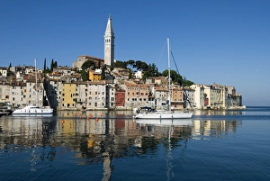 Old Town and St. Euphemias Church, Rovinj, Istria, Croatia, Adriatic, Europe