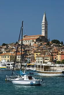 Images Dated 10th May 2007: Old Town and St. Euphemia`s Church, Rovinj, Istria, Croatia, Adriatic, Europe