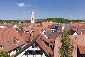 Upper Swabia Prints: Old town and St. Martin church
