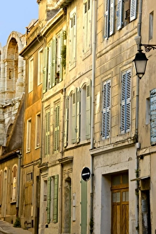 Arles Prints: Old town street, rue des Arenes, Arles, Bouches du Rhone, Provence, France, Europe