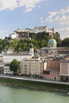 Images Dated 22nd April 2011: The Old Town, UNESCO World Heritage Site, with Hohensalzburg Fortress