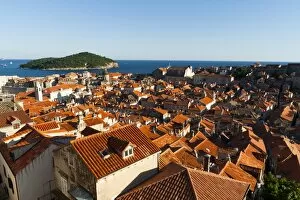 Images Dated 7th August 2010: Old town view, Dubrovnik, UNESCO World Heritage Site, Dubrovnik-Neretva county