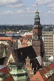 Images Dated 28th August 2011: Old Town view from Marii Magdaleny Church, Wroclaw, Silesia, Poland, Europe