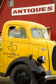 Old truck outside Antique Store