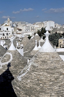 Roof Top Prints: Old trulli houses with stone domed roof