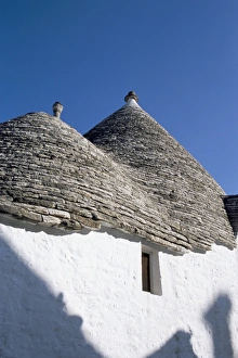 Old trulli houses with stone domed roof