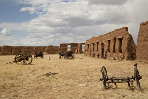 Adobe Prints: Old wagons, Fort Union National Monument
