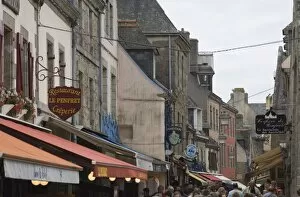 The old walled town of Concarneau, Southern Finistere, Brittany, France, Europe