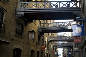 Walk Way Prints: Old warehouse area now converted into luxury flats and shops, Shad Thames