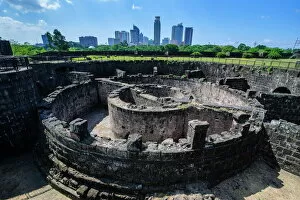 Fortification Gallery: Old watchtower Baluarte de San Diego, Intramuros, Manila, Luzon, Philippines, Southeast Asia, Asia