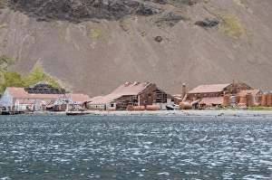 Old whaling station at Stromness Bay, South Georgia, South Atlantic