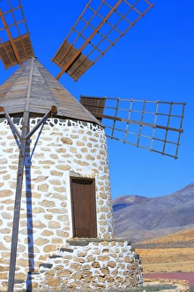 Images Dated 3rd March 2007: Old windmill, Tefia, Fuerteventura, Canary Islands, Spain, Europe