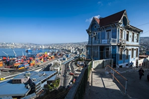 Historic Quarter Prints: Old wooden villa overlooking the Historic Quarter
