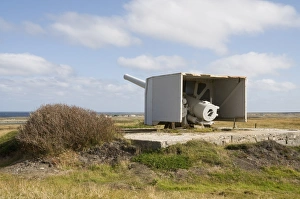 Images Dated 3rd March 2009: Old World War II gun, Port Stanley, Falkland Islands, South America