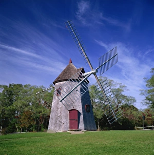 Wind Mills Prints: The oldest windmill on Cape Cod