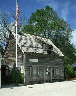 Images Dated 25th February 2008: Oldest wooden school house in the country, St. Augustine, Florida, United States of America