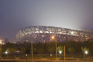 Images Dated 6th May 2008: Olympic Park, National Olympic Stadium (The Birds Nest), Beijing, China, Asia